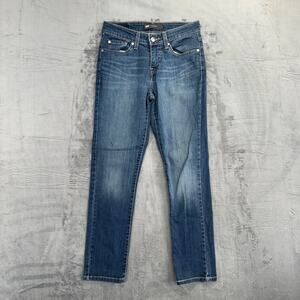 Levi's Women's Mid Rise‎ Skinny Jeans Size 27 Blue Dark Wash #2027